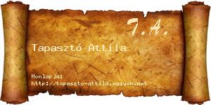 Tapasztó Attila névjegykártya