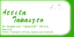 attila tapaszto business card